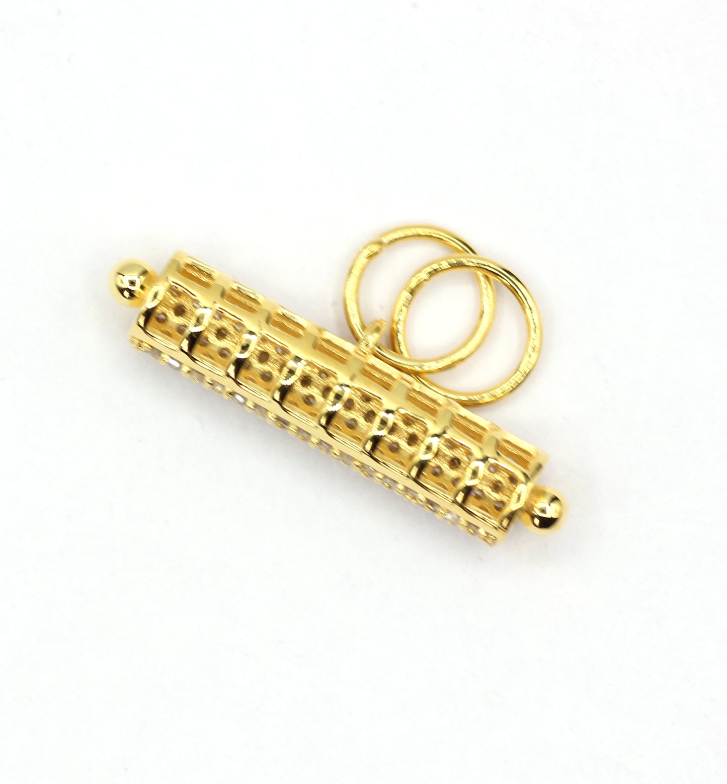 14k Solid Gold Diamond Pendants.