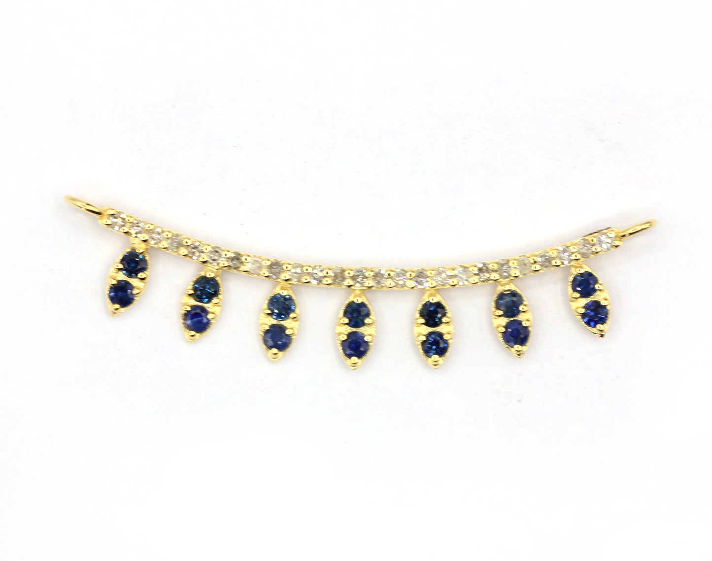 14k Solid Gold Diamond Pendants.
