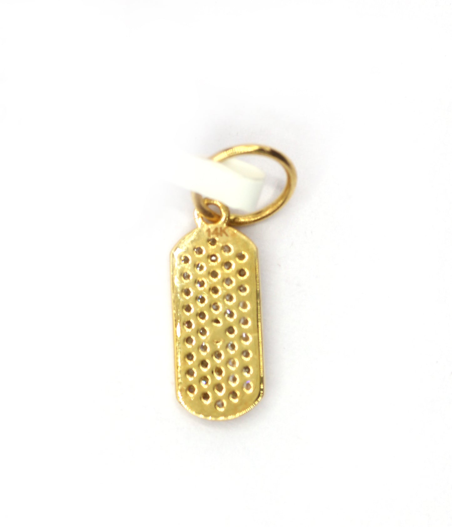 Capsule 14k Solid Gold Diamond Pendants.