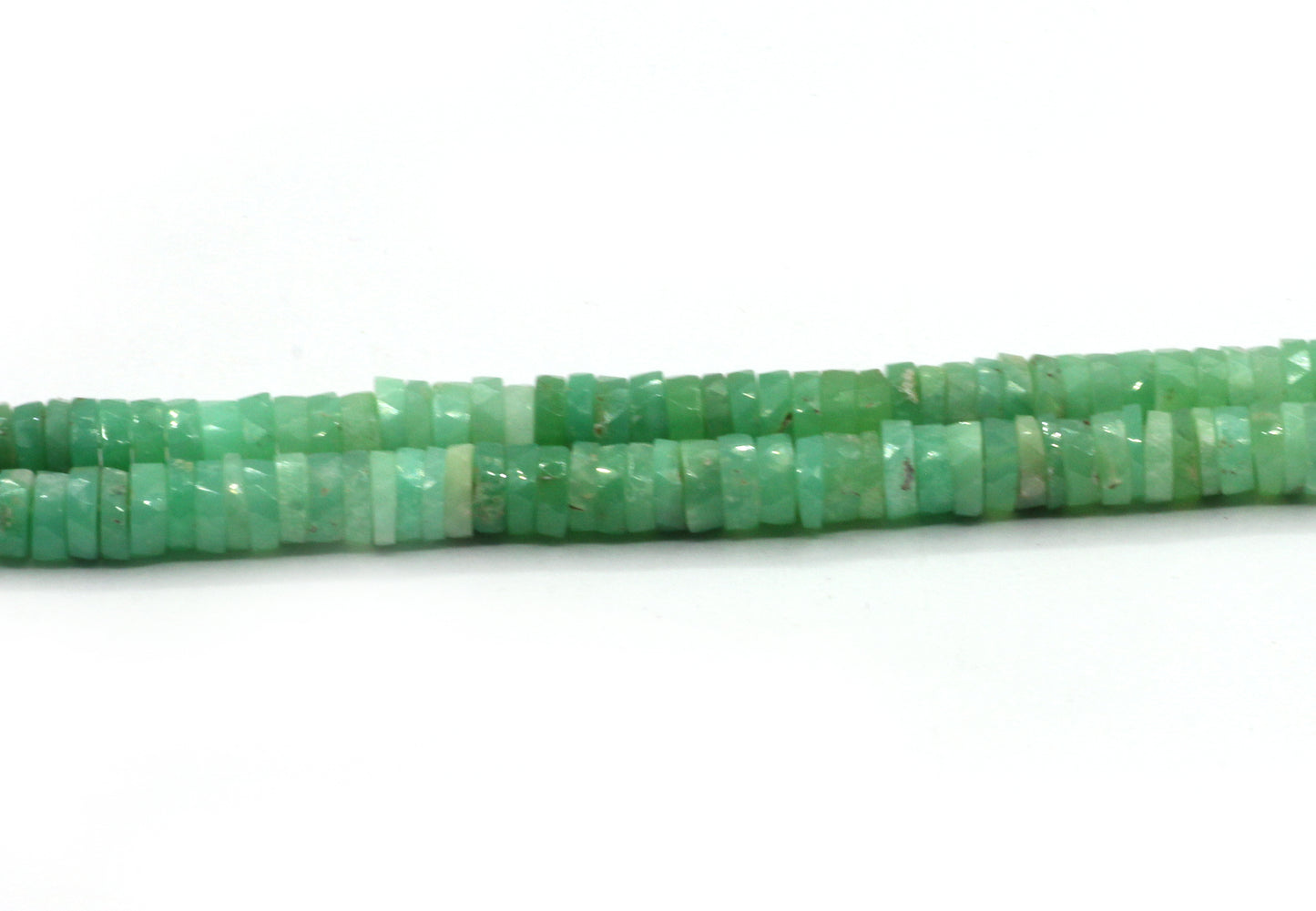 Chrysoprase Faceted Heshi, Faceted Donut, Faceted Tyre