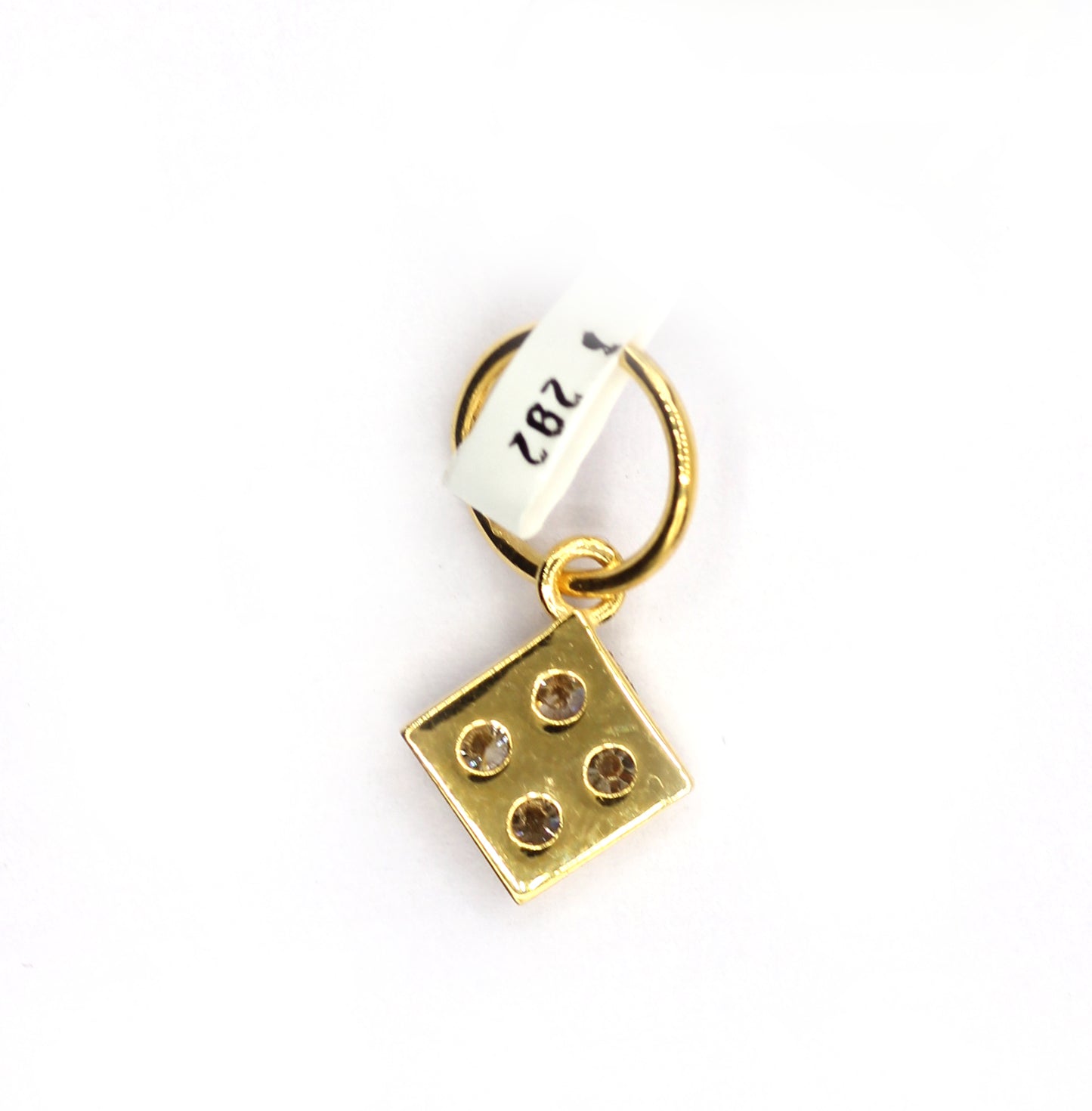 14k Solid Gold Diamond Pendants.