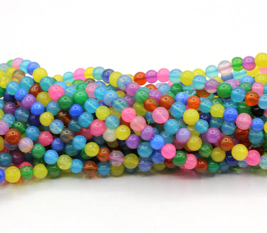 Opal, Disco Opal Beads Smooth, Dyed Color