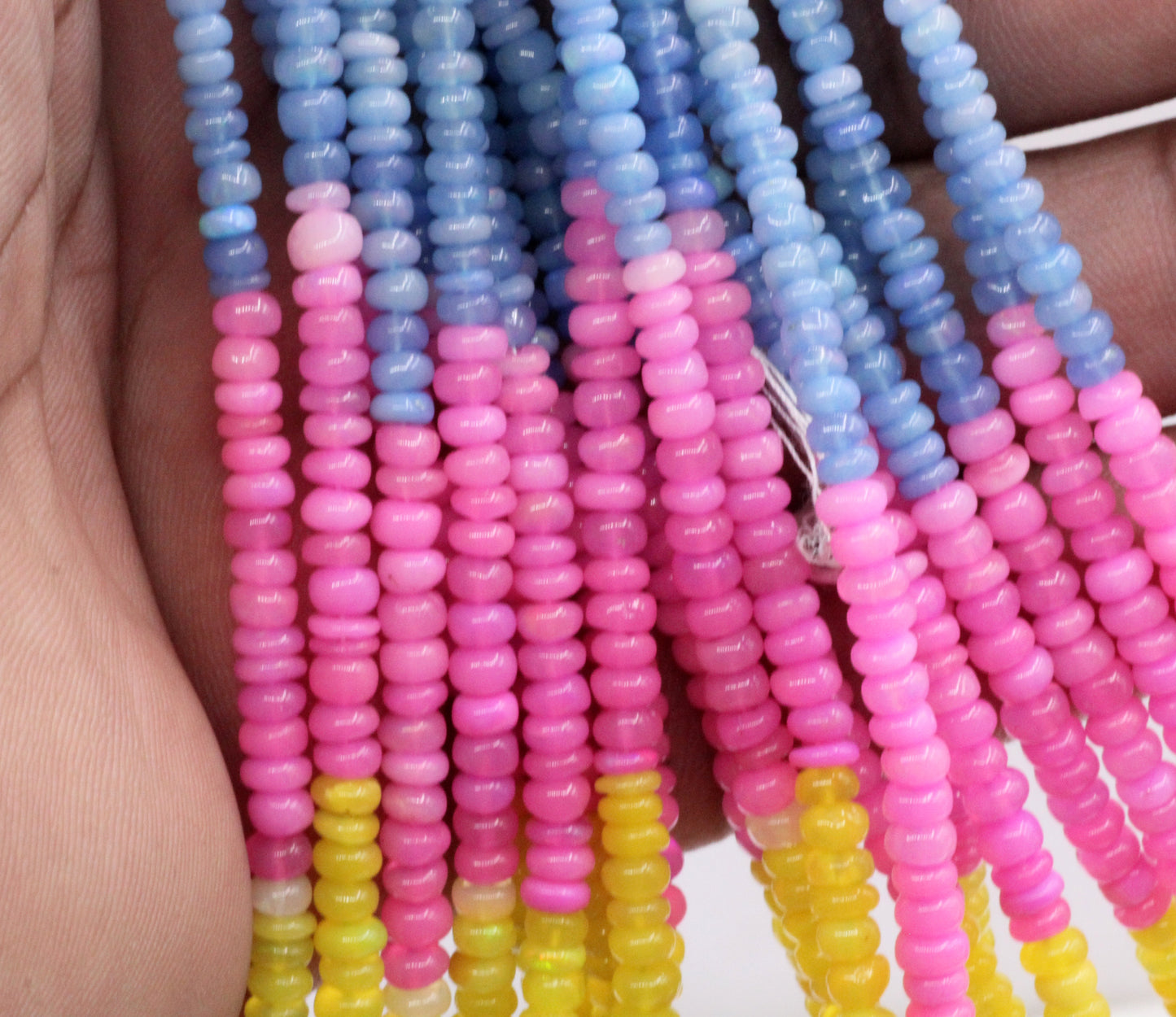 Multi Opal Beads Smooth, Dyed Color