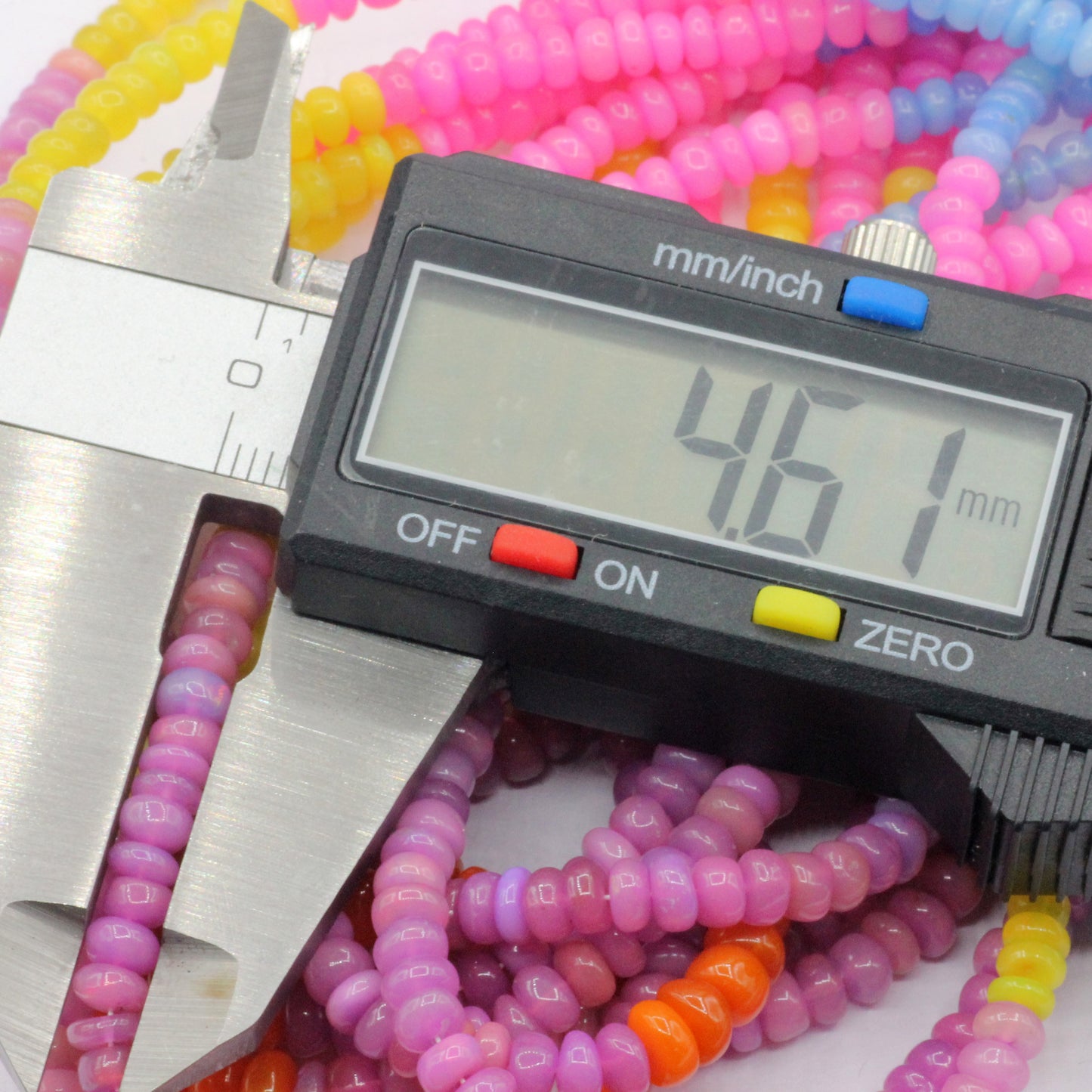 Multi Opal Beads Smooth, Dyed Color