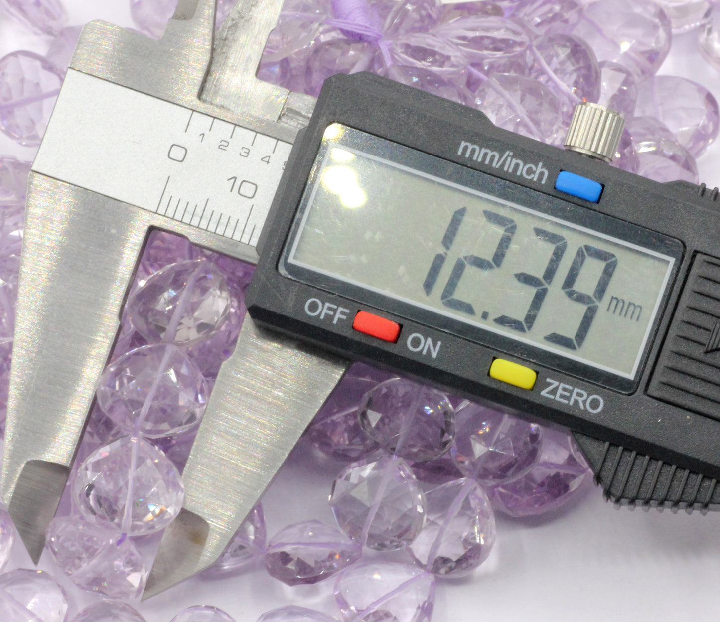 Pink Amethyst Faceted Beads
