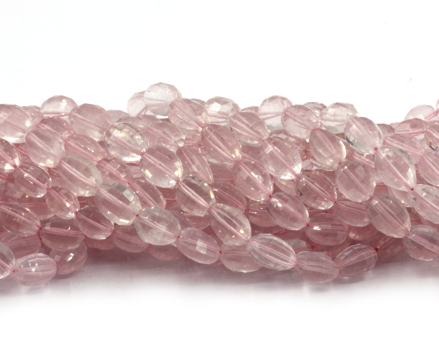 Rose Quartz Faceted Beads,