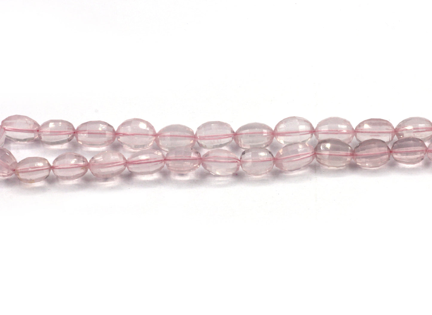 Rose Quartz Faceted Beads,