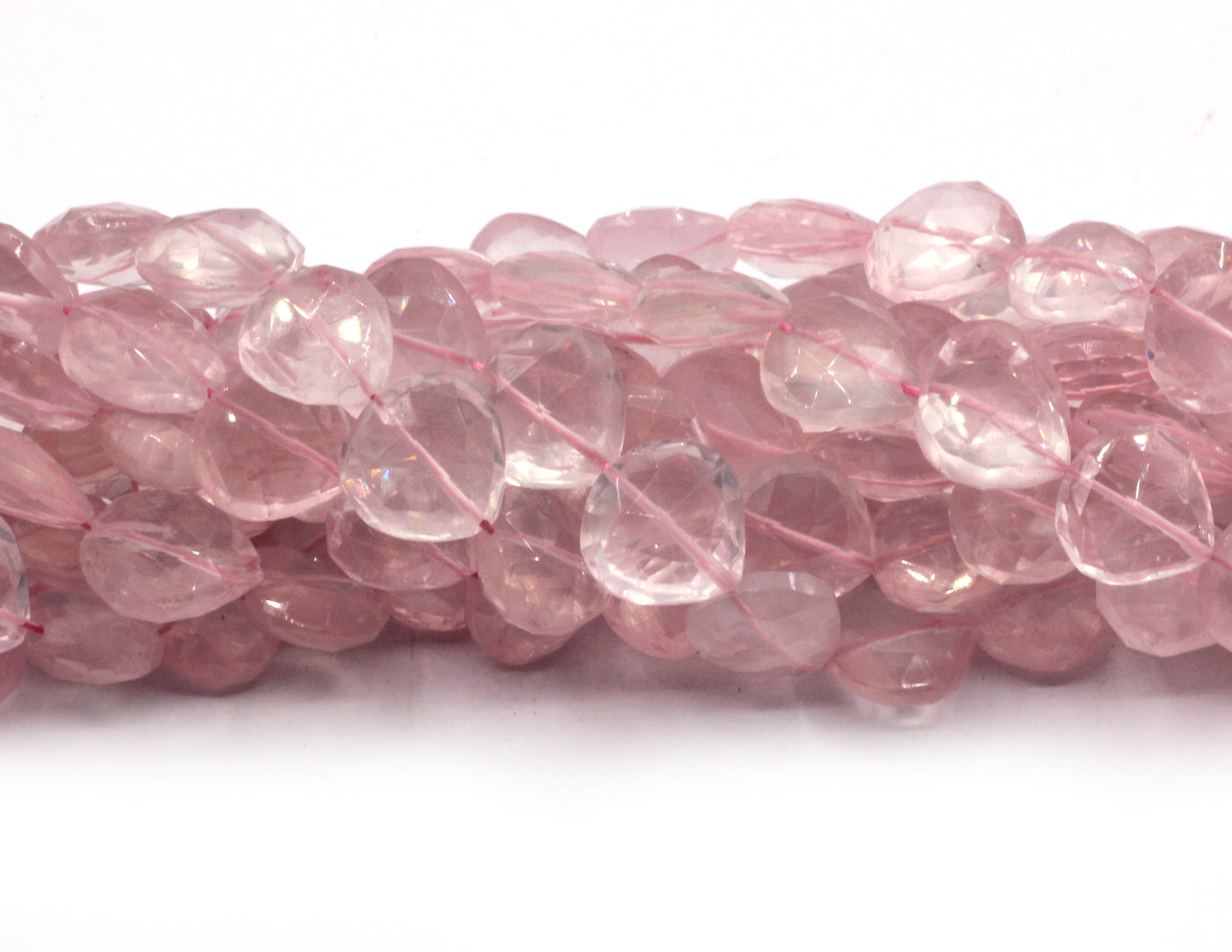 Rose Quartz Faceted Beads,