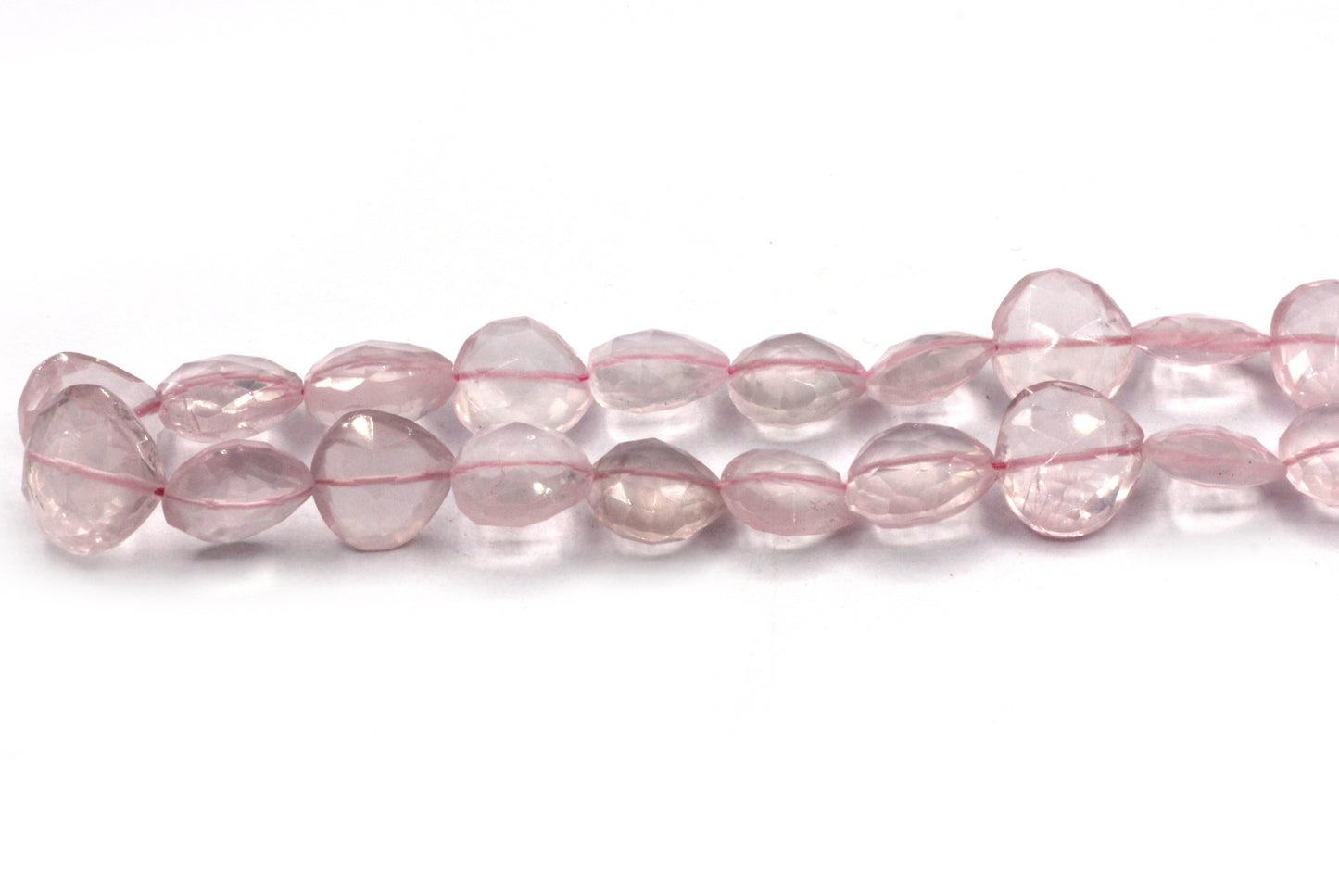 Rose Quartz Faceted Beads,
