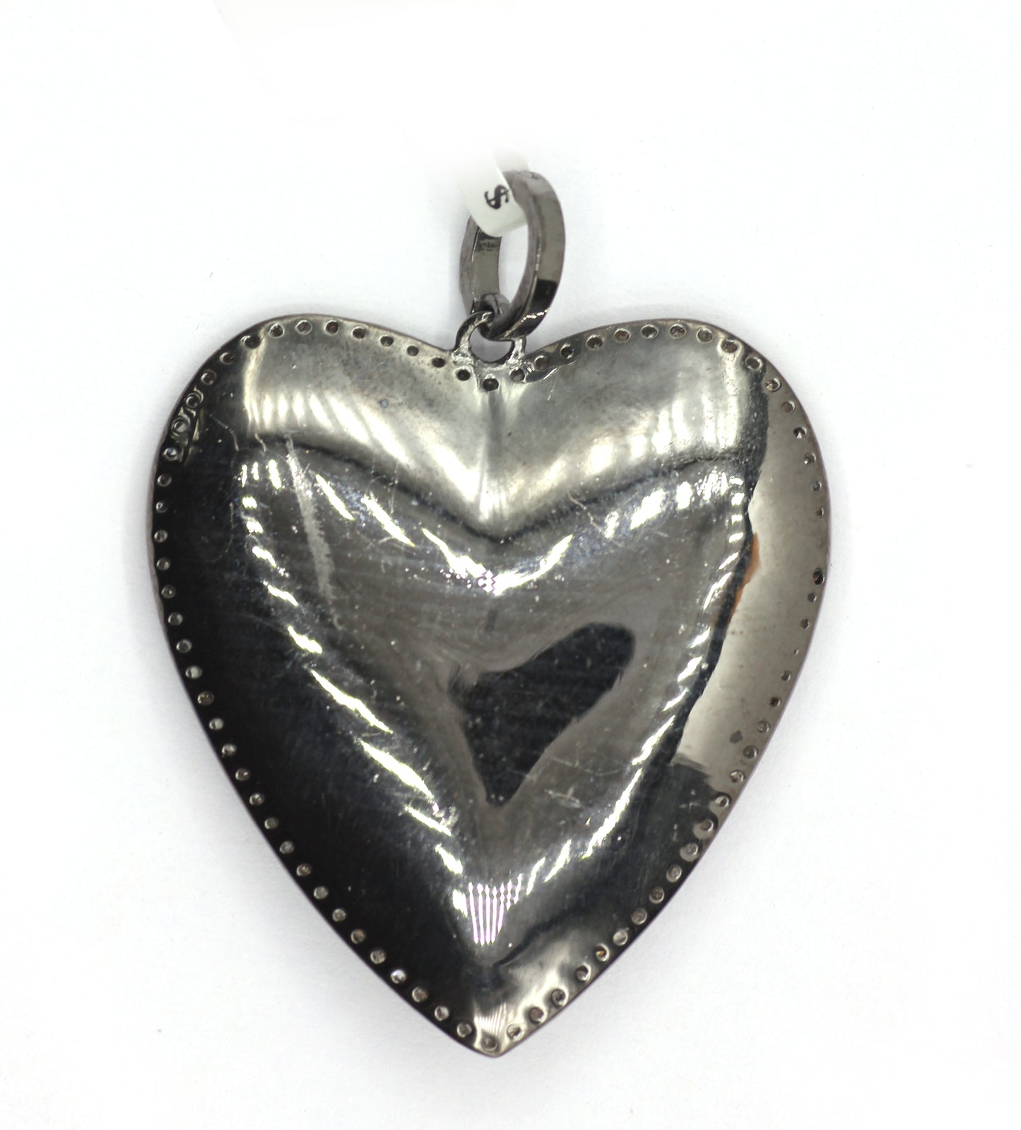 Heart Pave Diamond Pendant