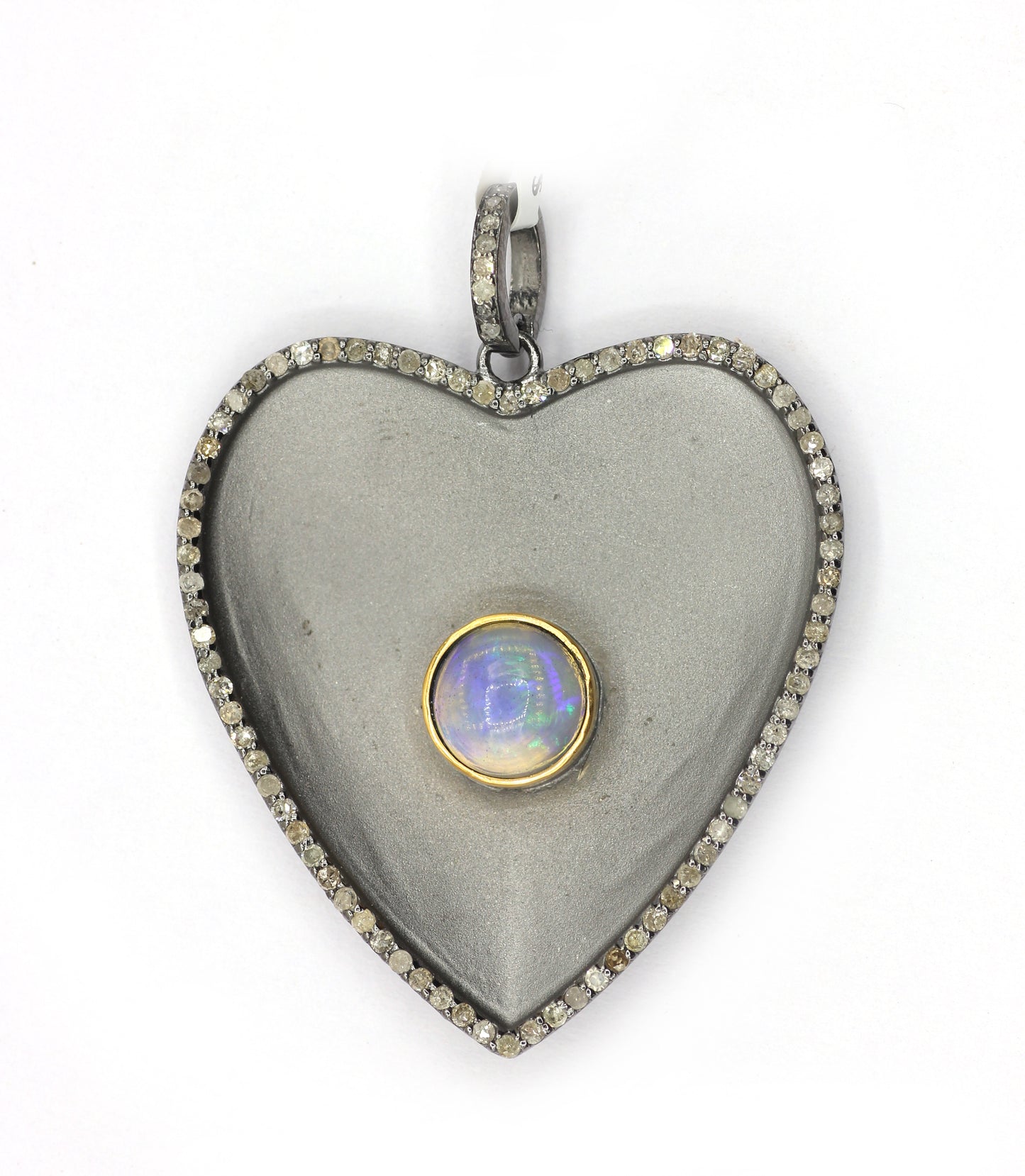Heart Pave Diamond Pendant