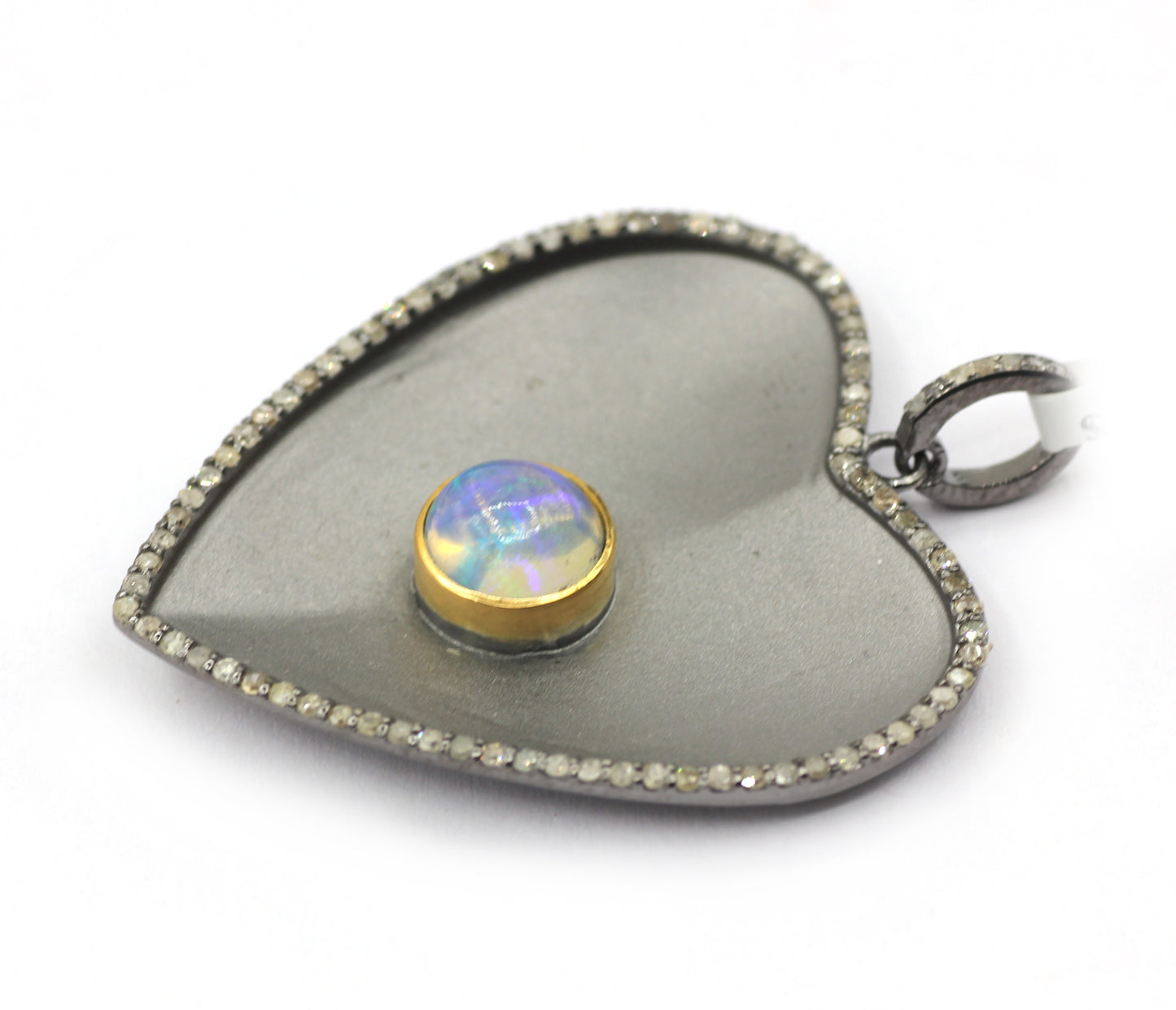 Heart Pave Diamond Pendant