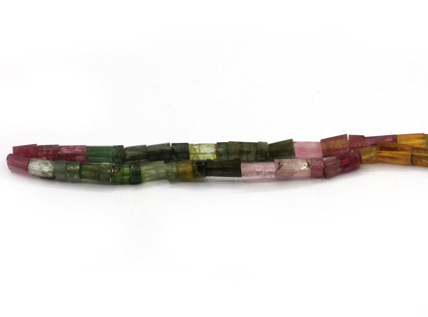 Tourmaline Faceted Tube Beads