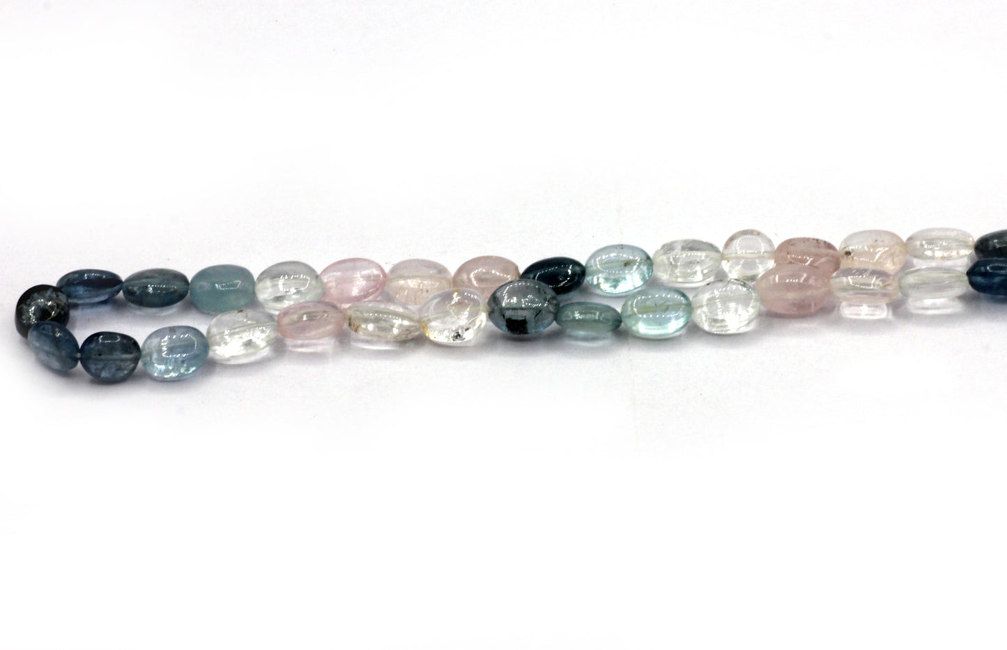 Aquamarine Smooth Oval Beads, Natural Natural