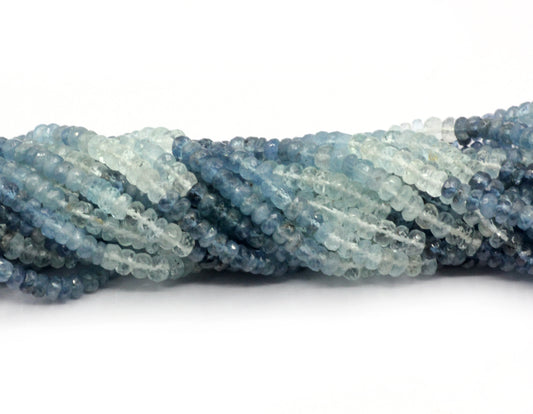 Aquamarine Faceted Beads, Natural Aqumarine