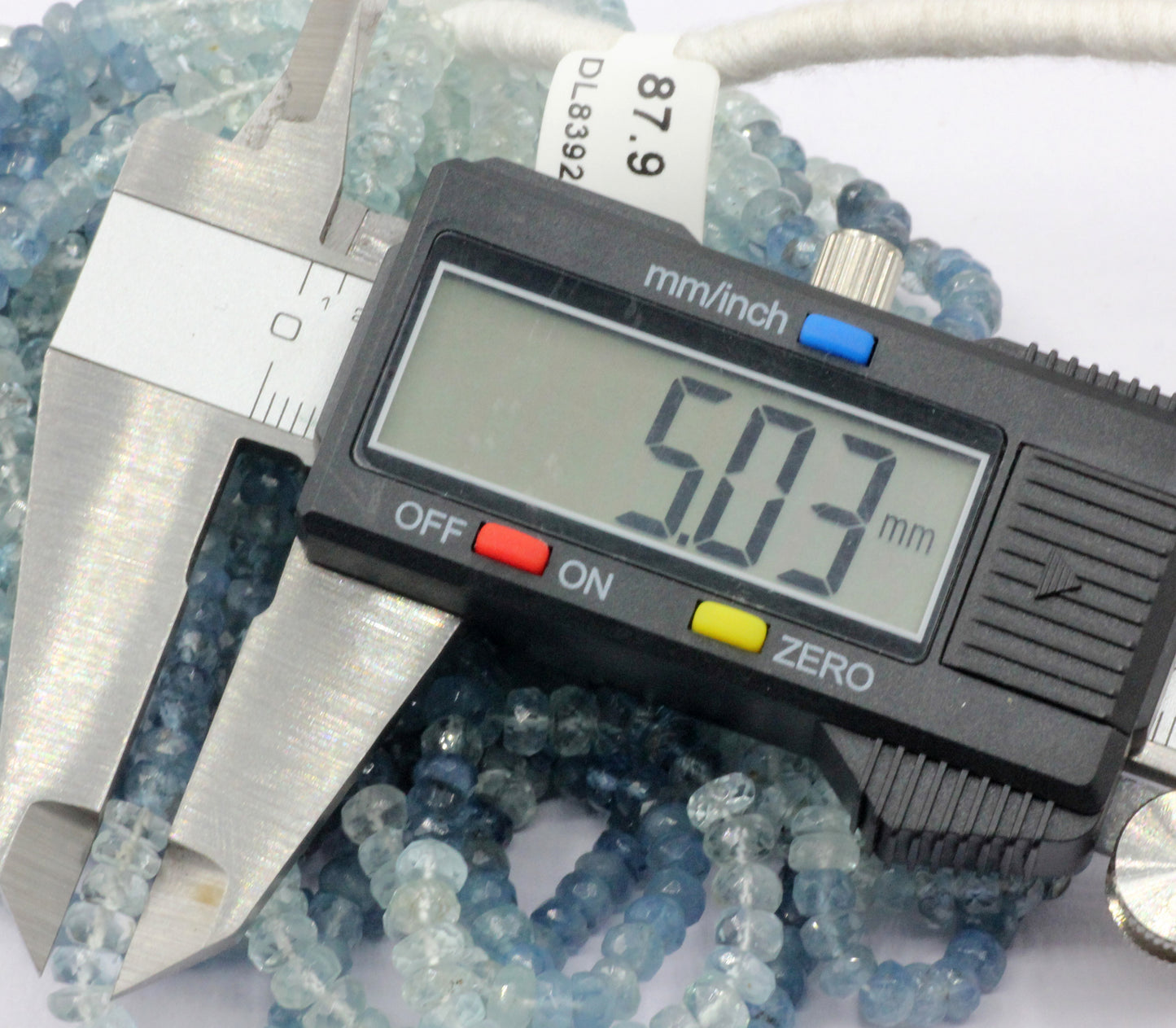 Aquamarine Faceted Beads, Natural Aqumarine