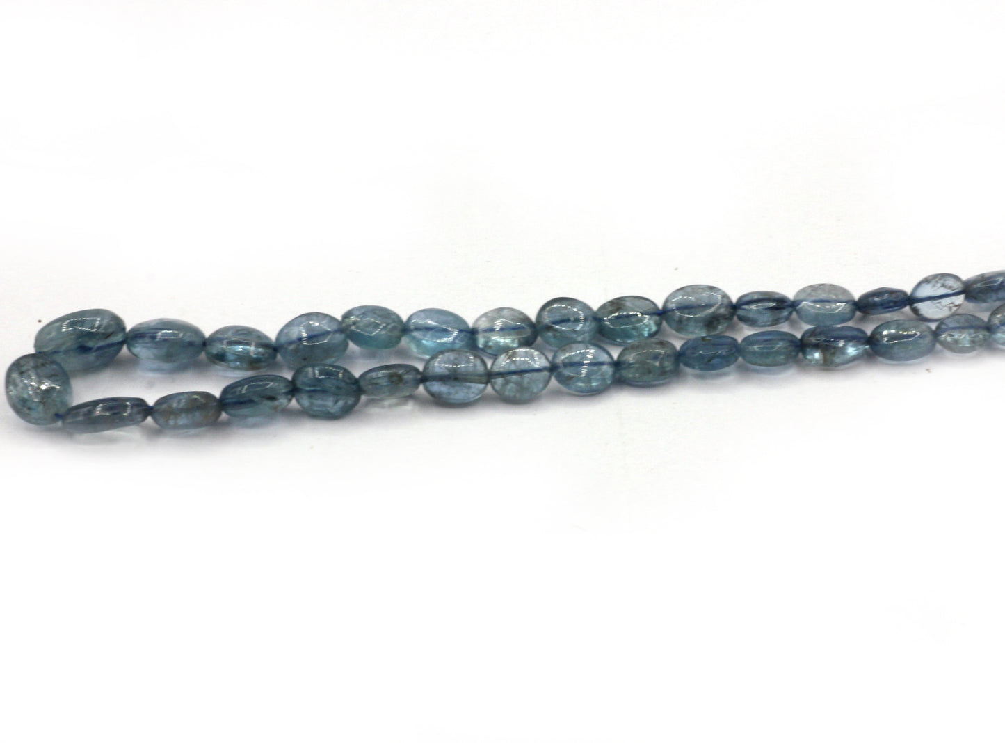 Aquamarine Smooth Oval Bead, Size 6x8 mm