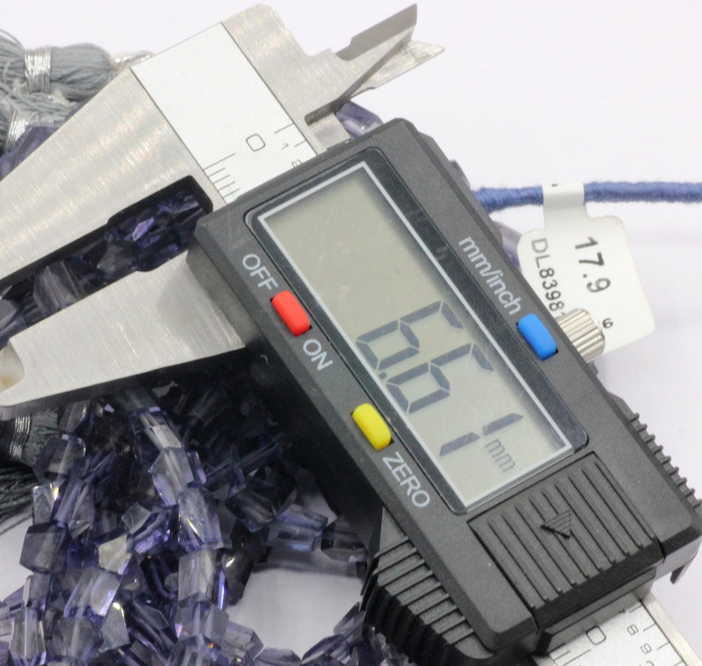 Iolite Faceted Nuggets Beads, Natural Iolite