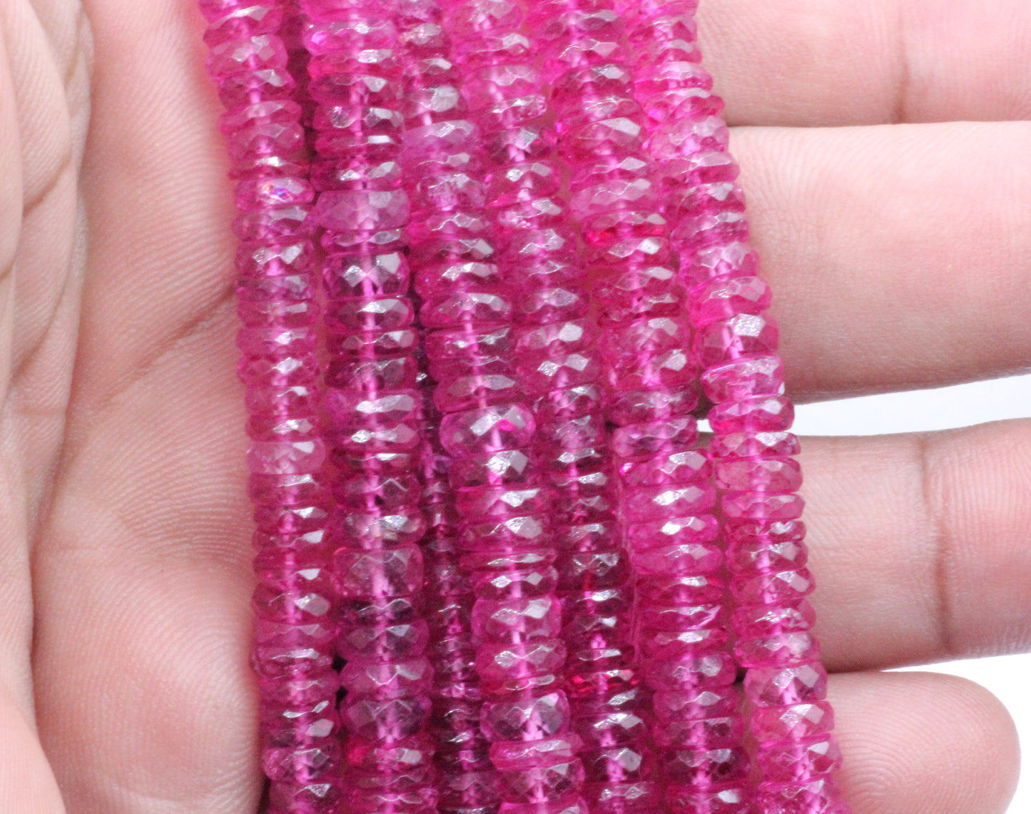 Topaz, Pink Topaz Faceted Beads