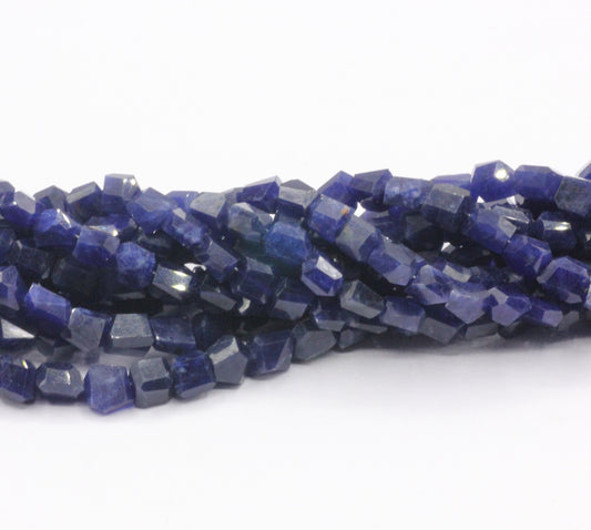 Sodalite Faceted Nuggets Beads, Natural Sodalite