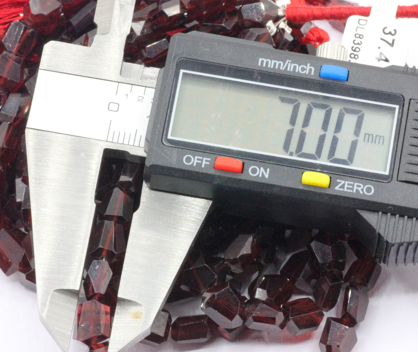 Garnet Faceted Nuggets Beads, Natural Garnet