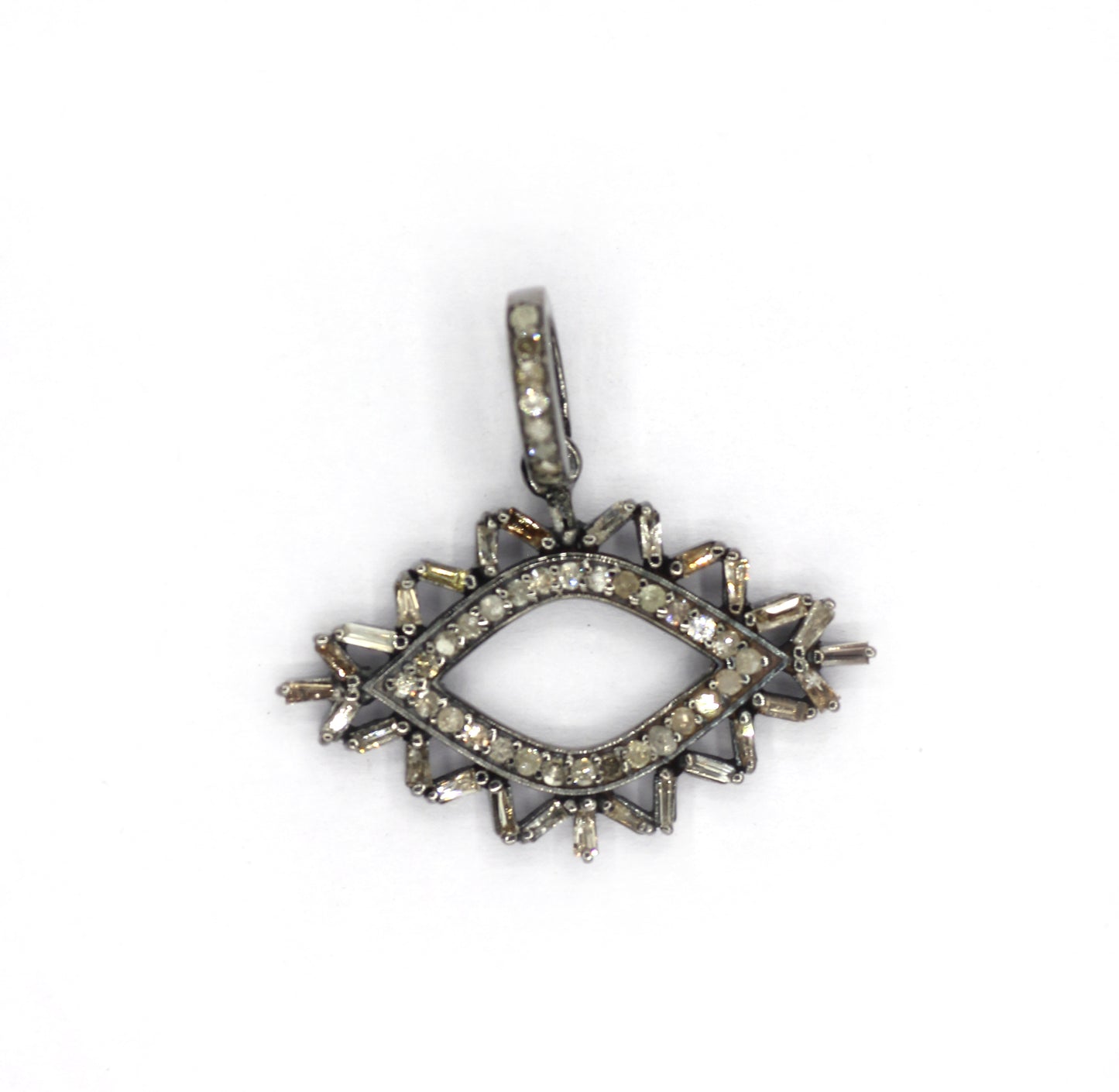 Evil Eye Pave Diamond Pendant
