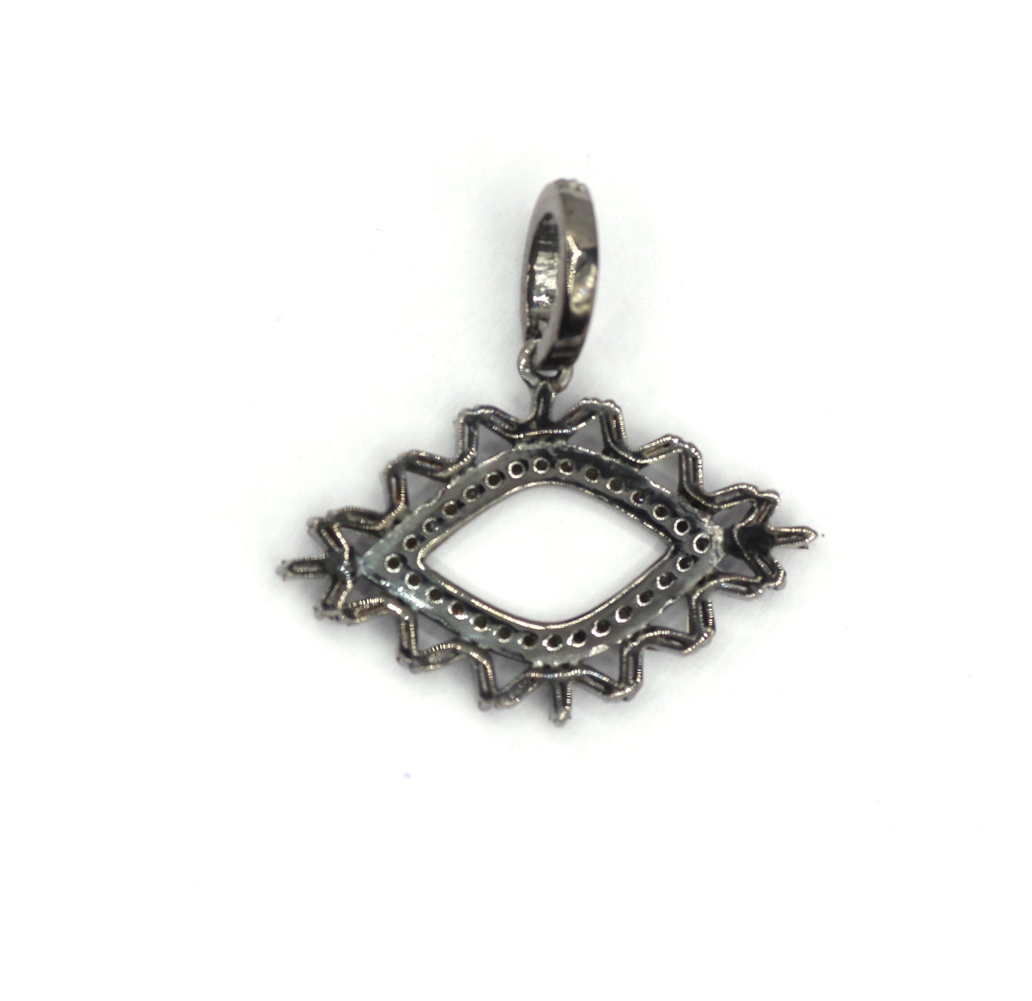 Evil Eye Pave Diamond Pendant