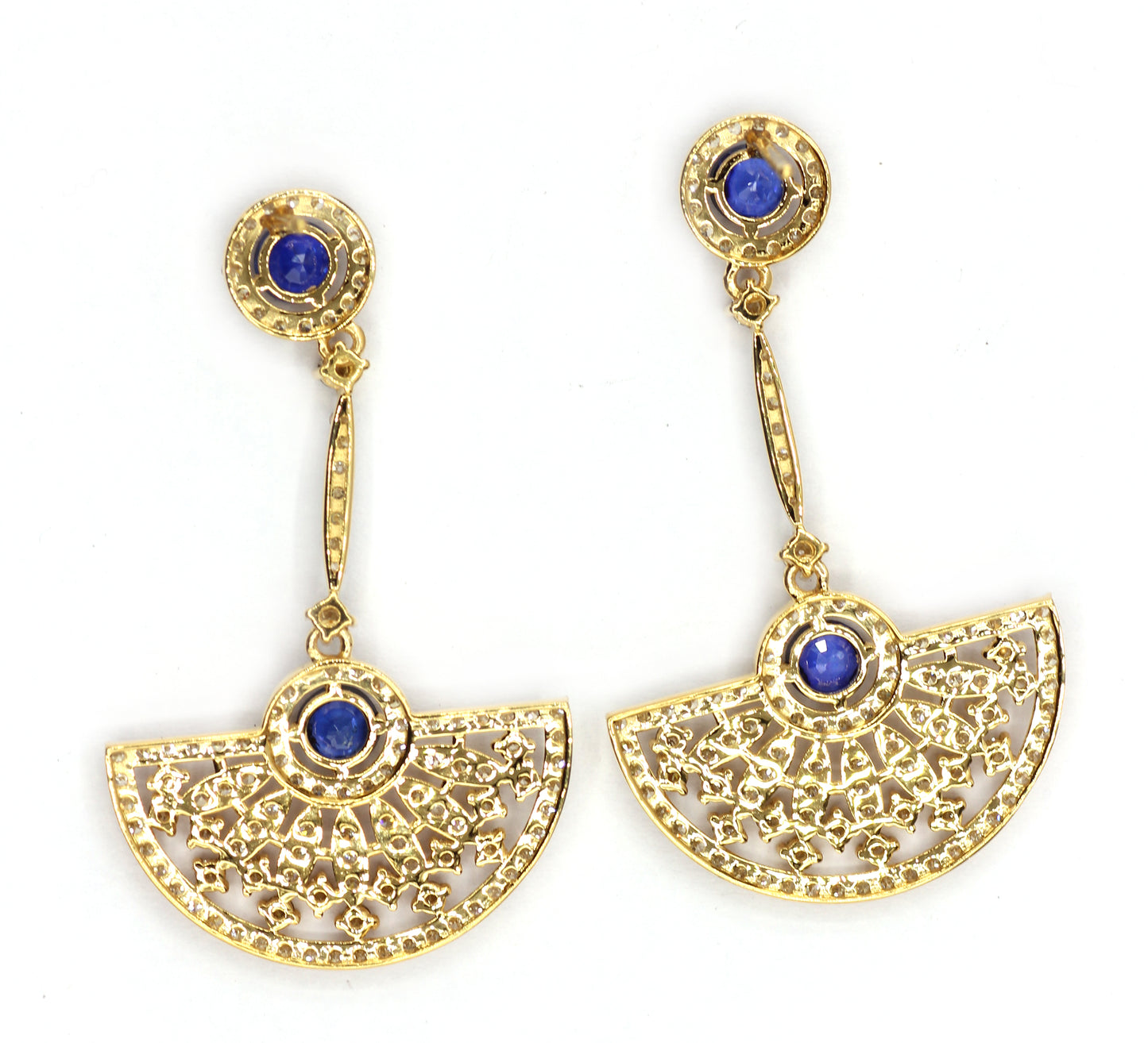 14k Solid Gold Diamond Earring. Genuine handmade pave diamond Earring. 14k Solid Gold Diamond Earring..