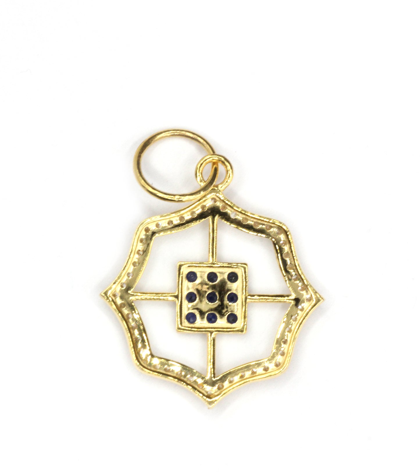 14k Solid Gold Diamond Pendants.