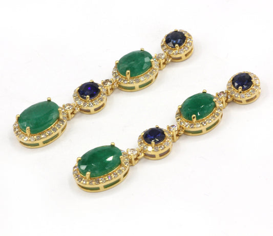 14k Solid Gold Diamond Earring.14k Solid Gold Diamond Earring..