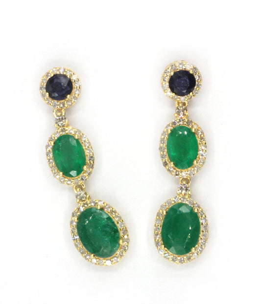 14k Solid Gold Diamond Earring.14k Solid Gold Diamond Earring..