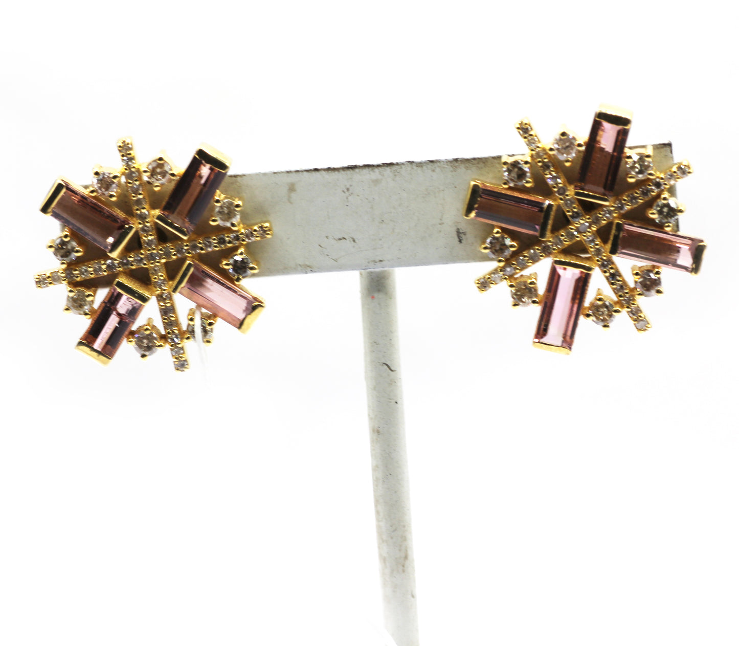 14k Gold Diamond Stud Earring