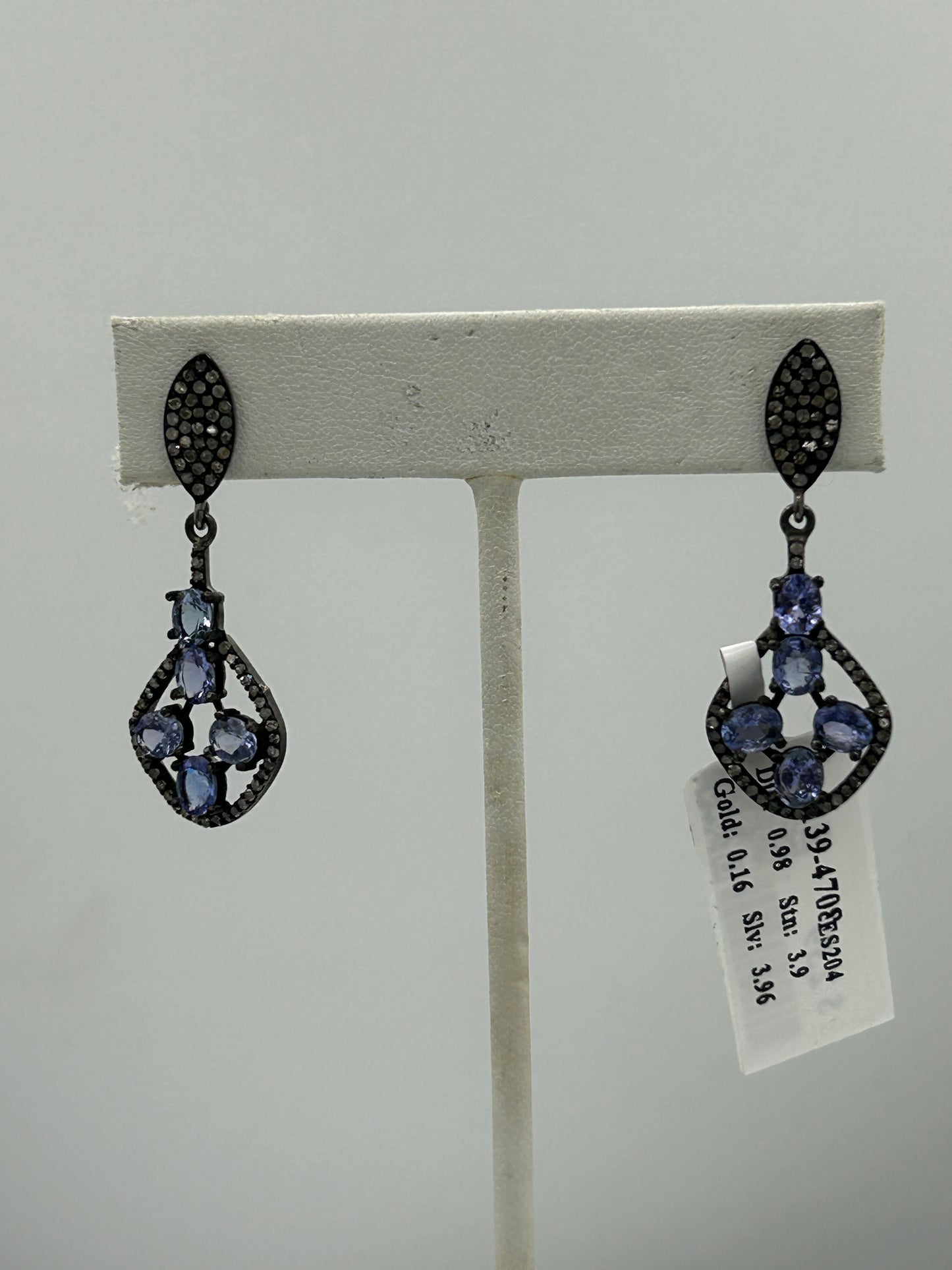Designer Diamond Earring with Gemstones