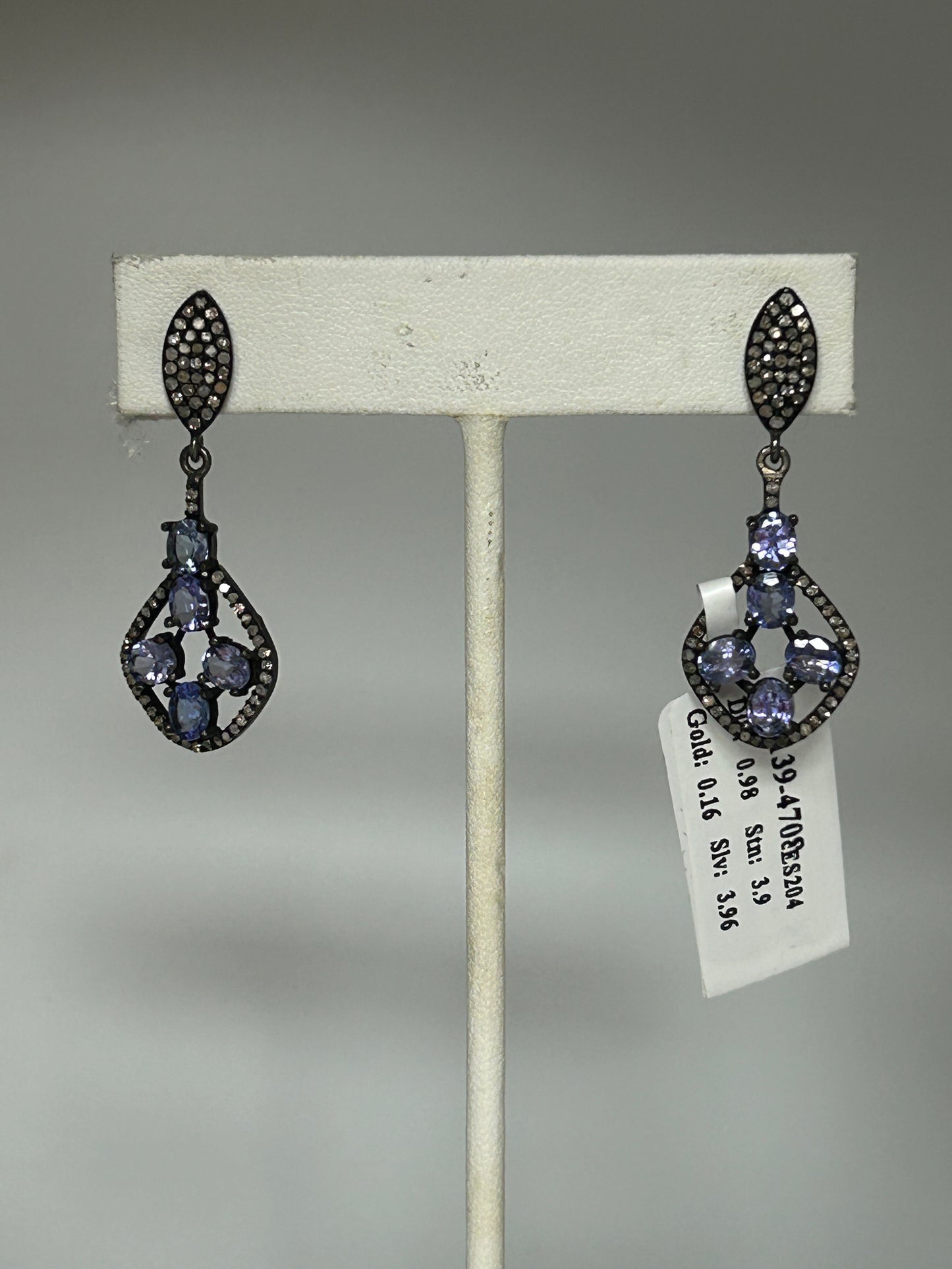 Designer Diamond Earring with Gemstones