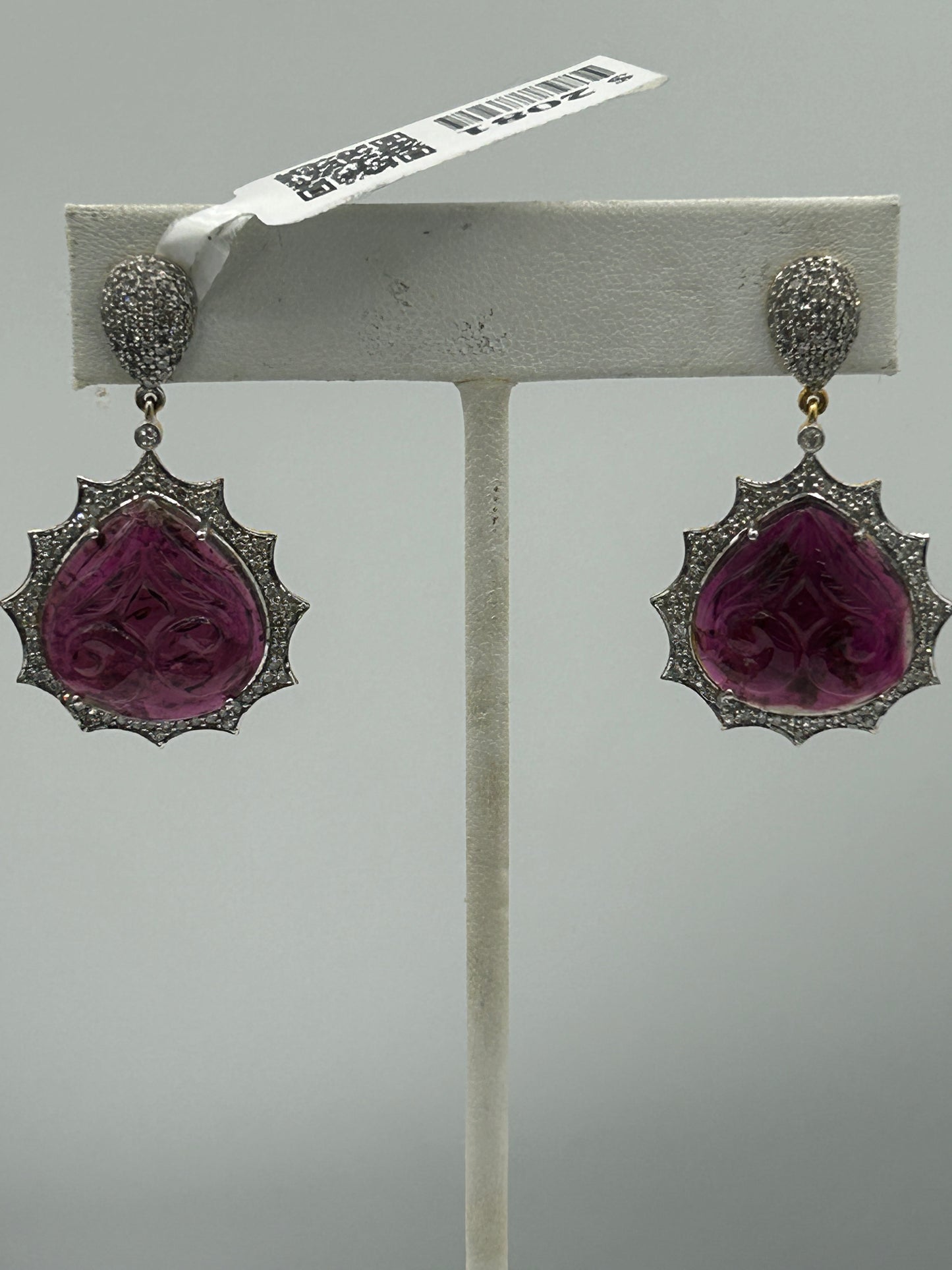 14k Solid Gold Diamond Earring