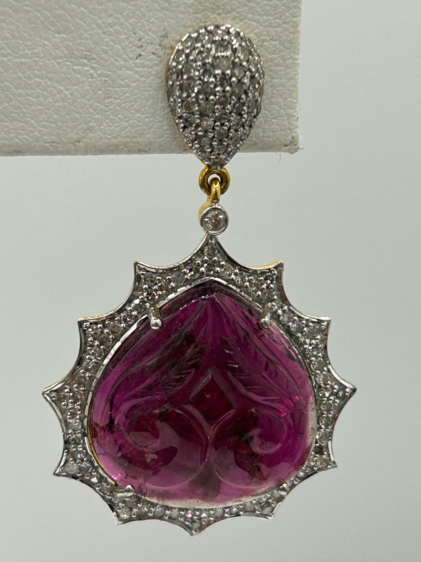 14k Solid Gold Diamond Earring