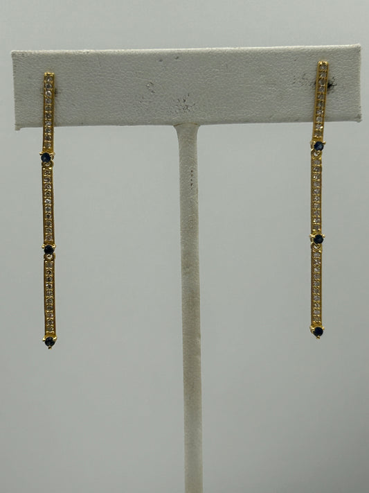 14k Solid Gold Diamond Earring