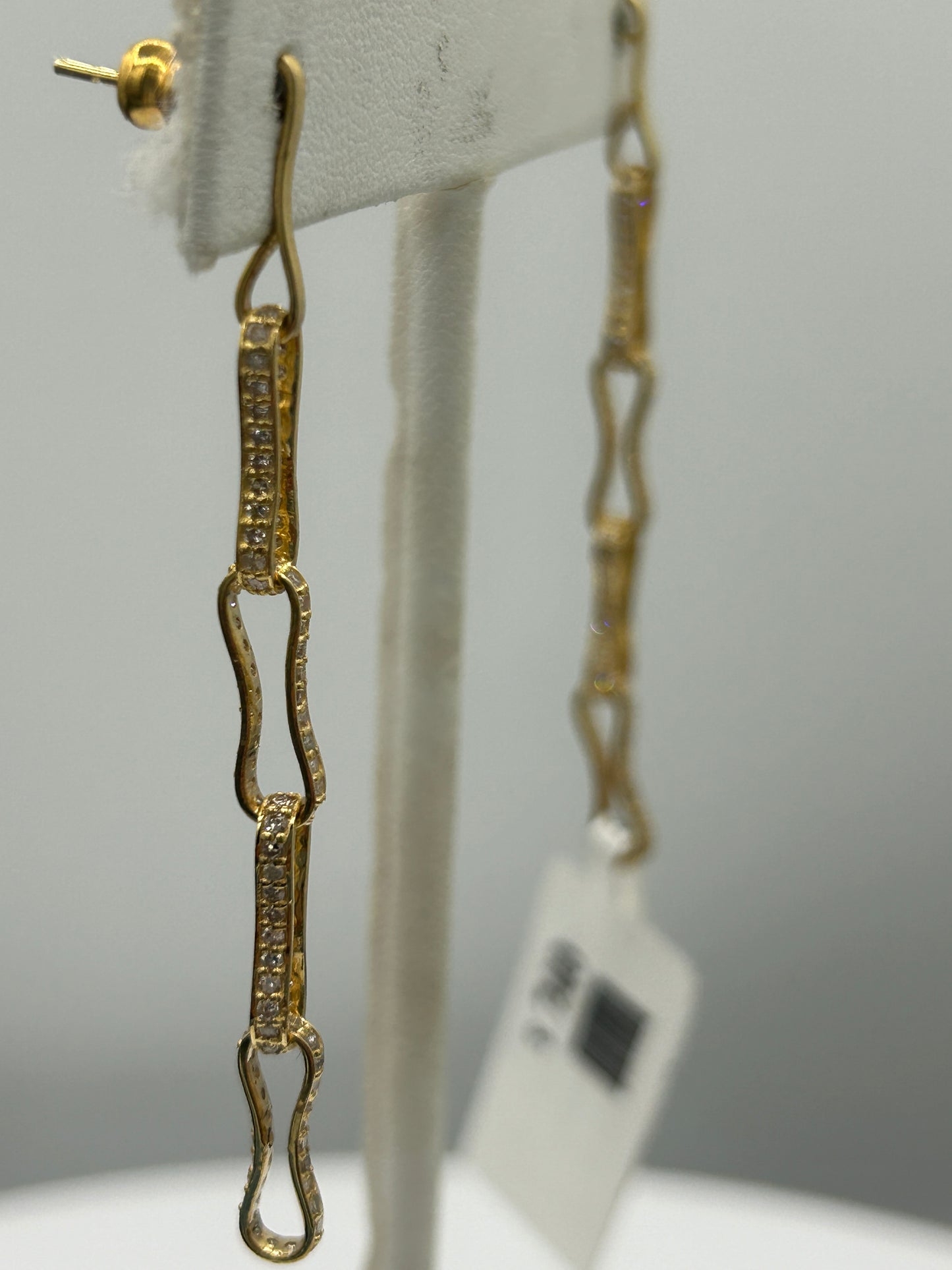 14k Solid Gold Diamond Earring