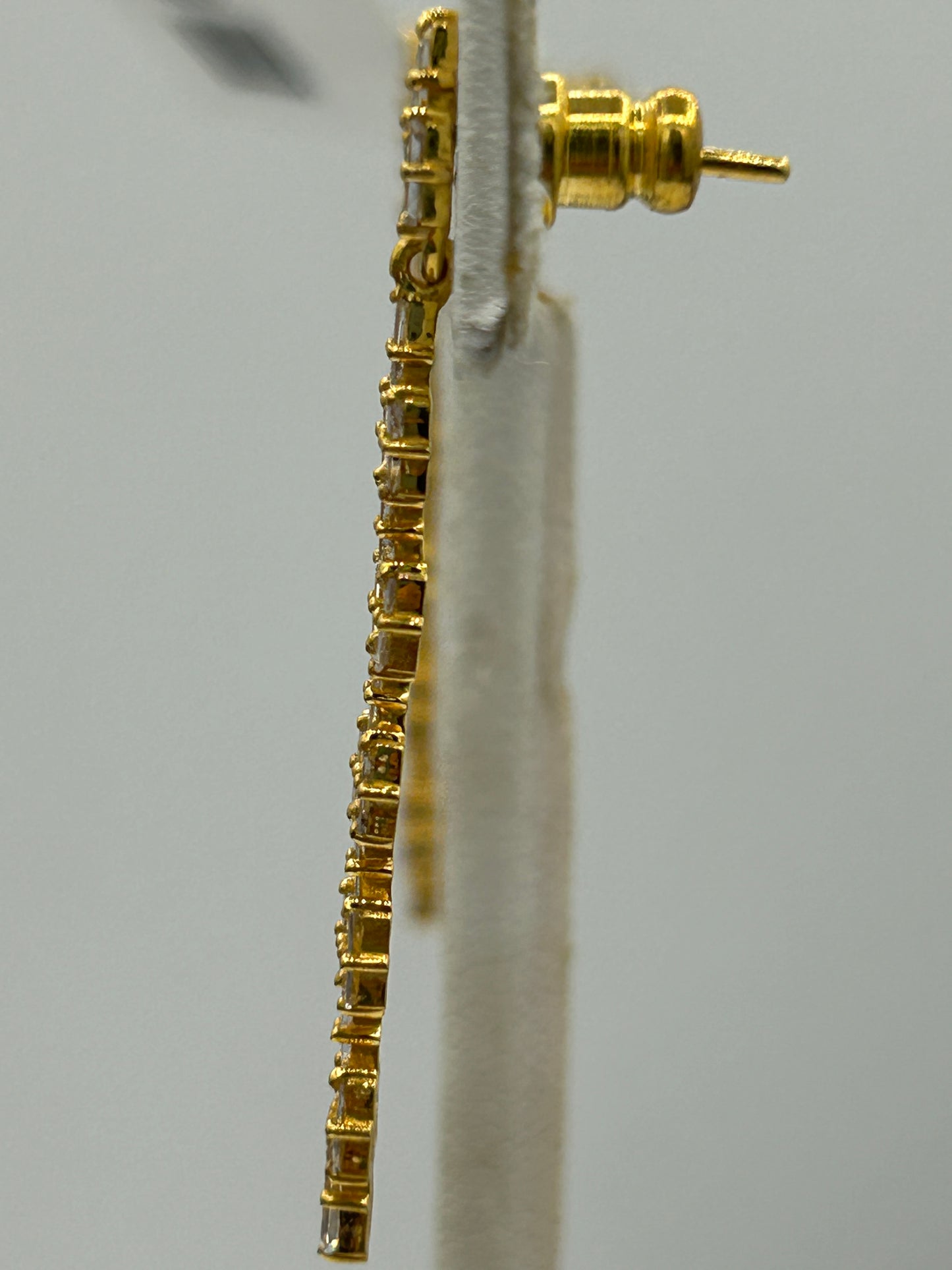 14k Solid Gold Diamond Earring