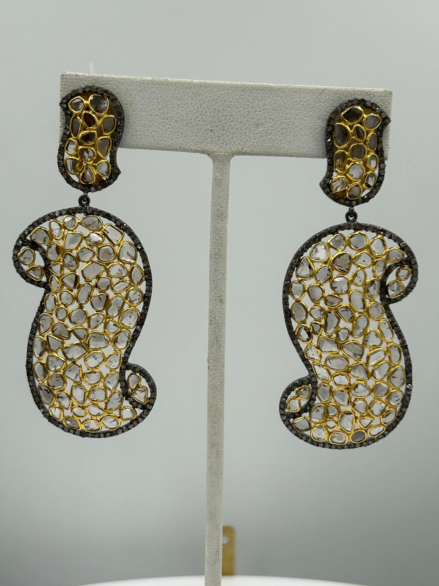 14k Solid Gold Diamond Earring