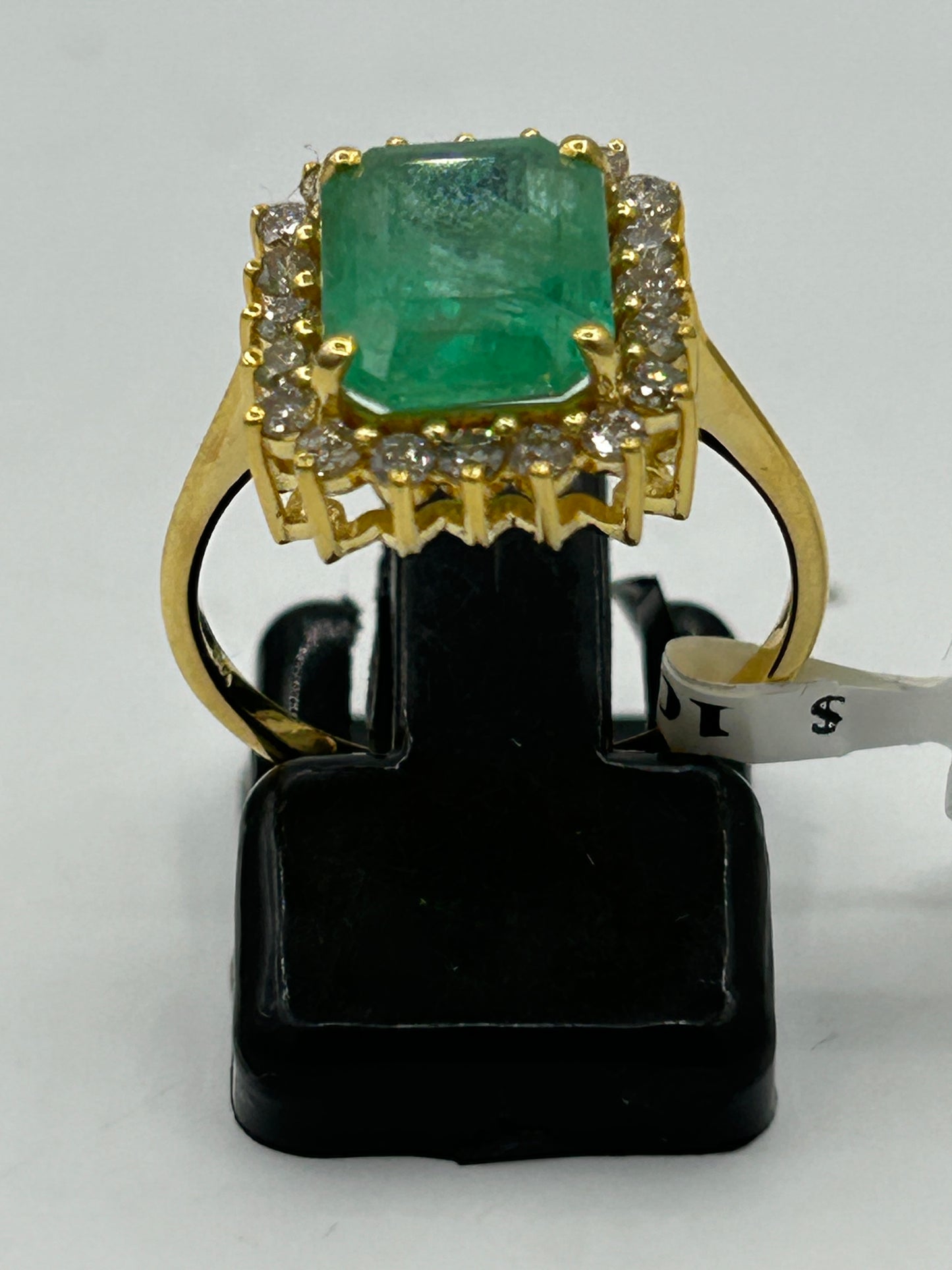 Emerald 14k Solid Gold Diamond Rings