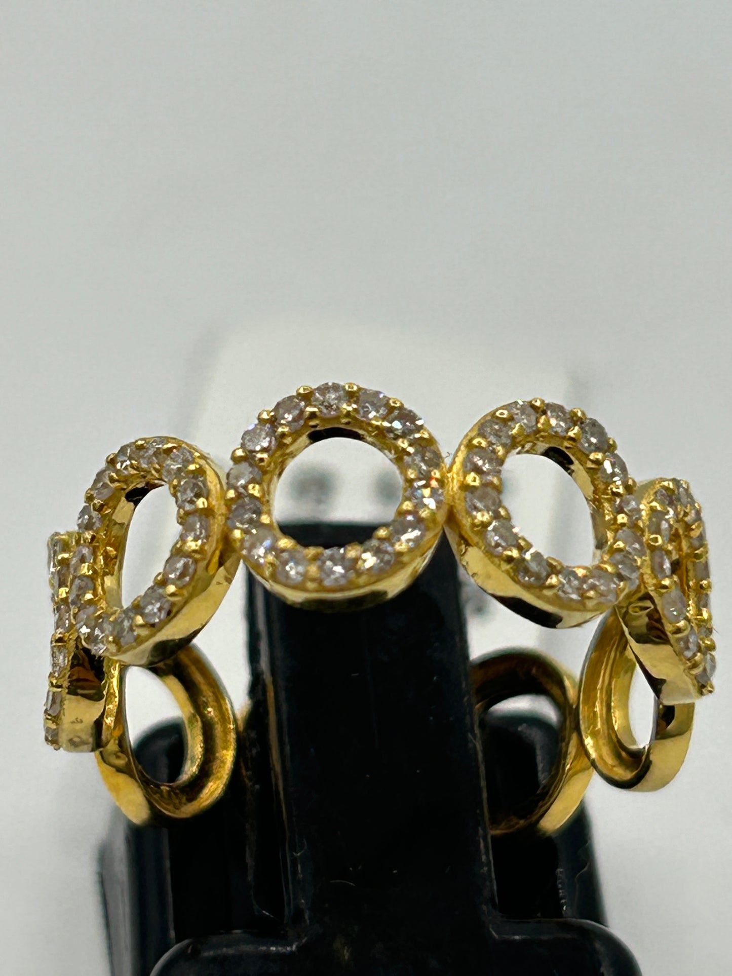 14k Solid Gold Diamond Rings.Genuine handmade pave diamond Rings.