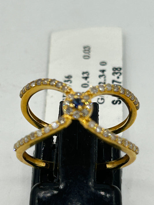 14k Solid Gold Diamond Rings..