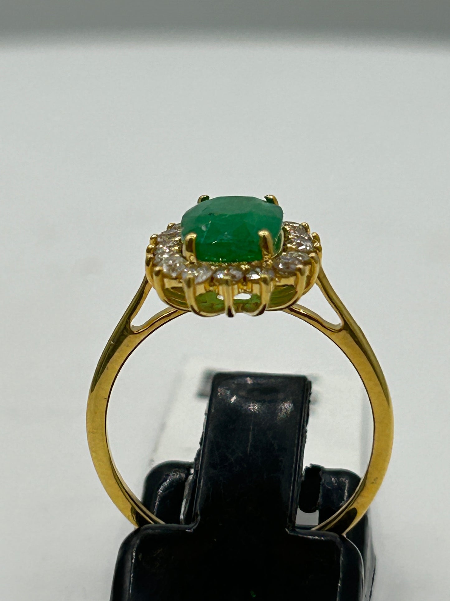 Emerald 14k Solid Gold Diamond Rings