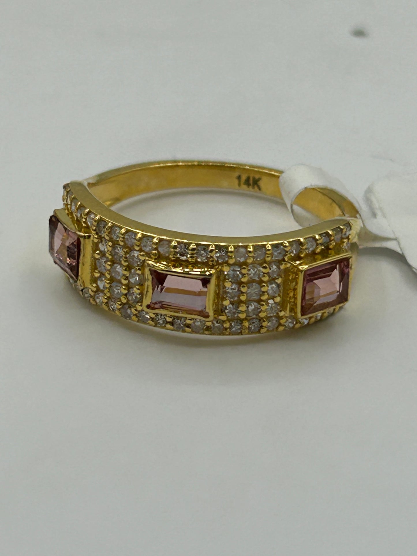 14k Solid Gold Diamond Rings.Genuine handmade pave diamond Rings.