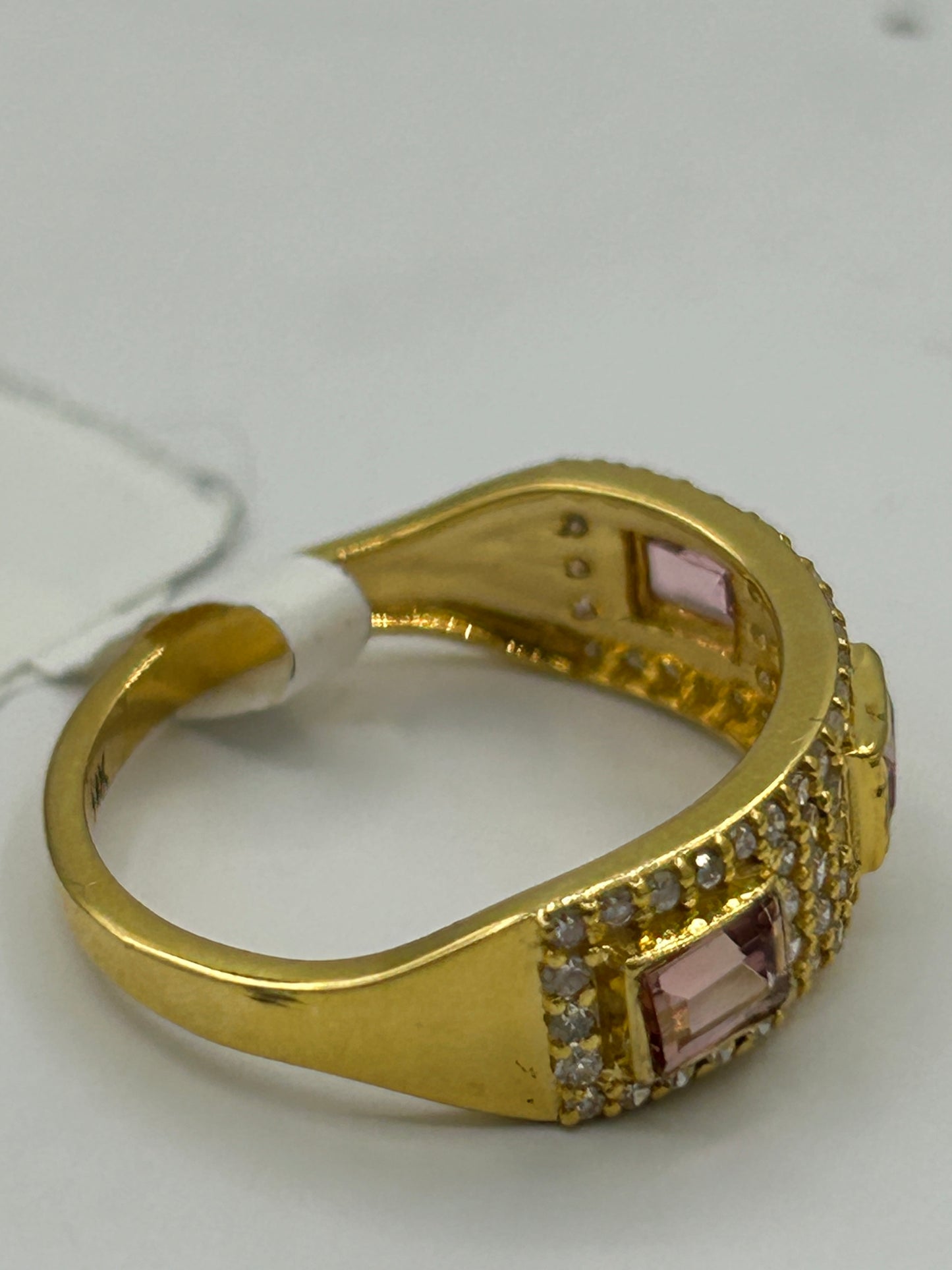 14k Solid Gold Diamond Rings.Genuine handmade pave diamond Rings.