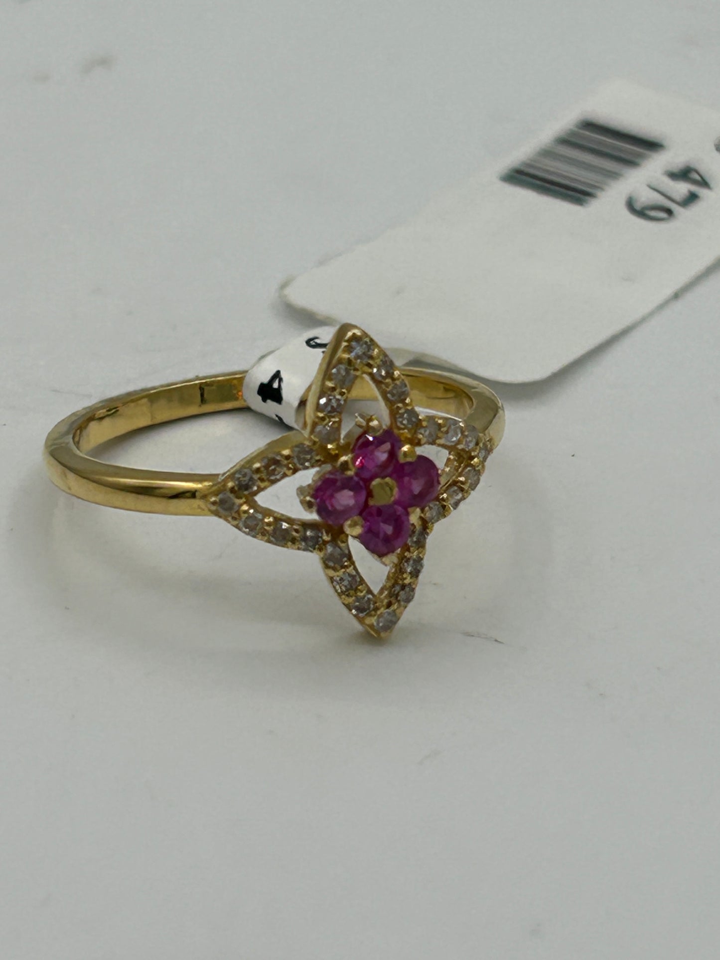 Ruby 14k Solid Gold Diamond Rings.Genuine handmade pave diamond Rings.
