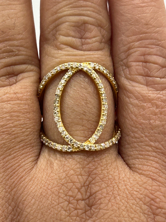 14k Solid Gold Diamond Rings..