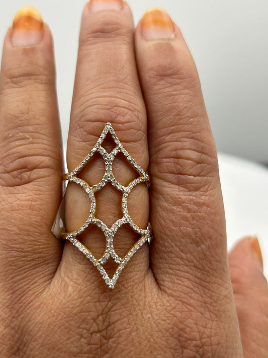 14k Solid Gold Diamond Rings..