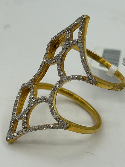 14k Solid Gold Diamond Rings..